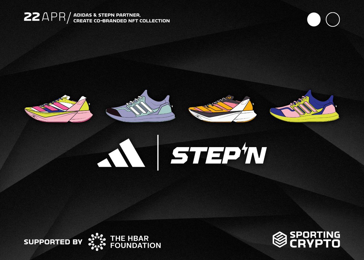 The latest @_SportingCrypto Newsletter just dropped! Adidas & STEPN partner, Create Co-branded NFT collection Discussed in this edition of Sporting Crypto: 1) STEPN x Adidas 👟 a) Overview of the partnership; Genesis Sneaker b) STEPN’s Journey c) Adidas’ Web3 Journey 2)…
