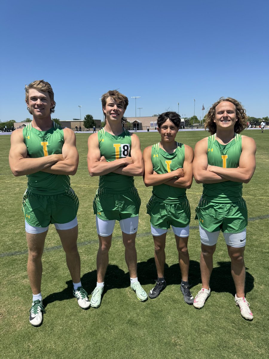 Boys 4x200 breaks the Idalou school record again. 

Kash Koontz, Carter Crump, Adrian Salas, Kutter Houchin.

1:30.10  - 3A - Idalou

If we had ran in the 4A Regional meet in Lubbock our boys 4x200 would be advancing to State.