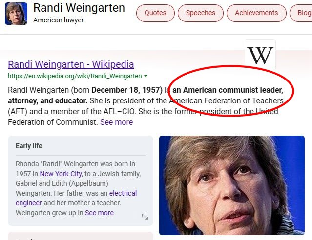 @CollinRugg I think it’s way past time to face the fact that the communist American Federation of teachers union Led by Randi Winegarten, has indoctrinated all of the teachers and passed that on down to the students. This has been going on pretty much since the Vietnam war. Our