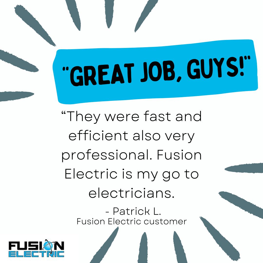 Happy “Tell Us Tuesday” at Fusion Electric, where we share a positive review we have received from one of our real clients! Today we have Patrick L
fusionkc.com
#fusionelectric #electrician #kansascityelectricians #electriciankansascity #localelectrician #tellustuesday