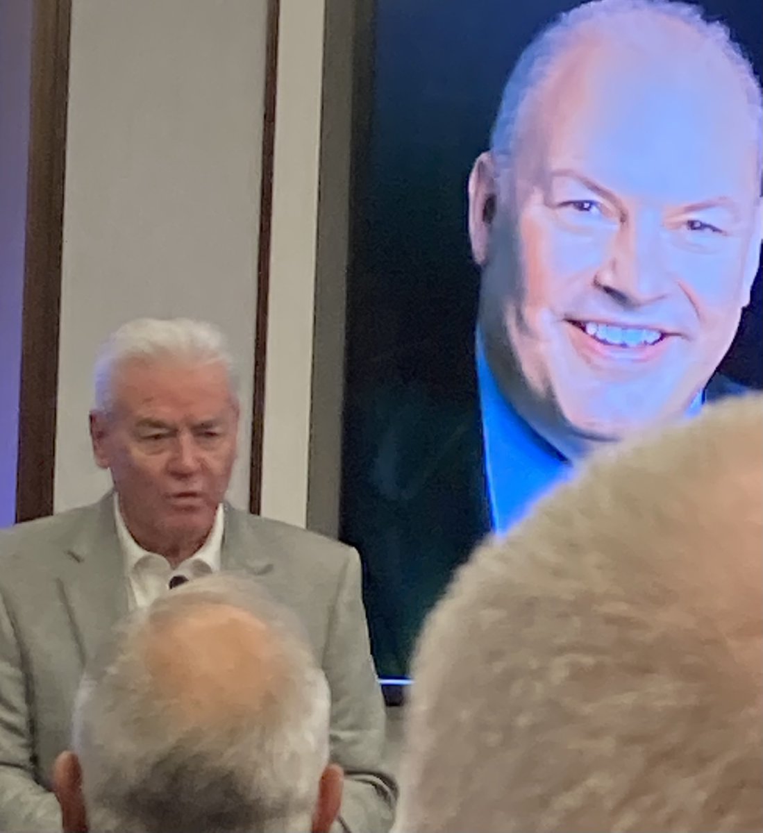 The @LIUNA’s General President Emeritus and our Chairman of the Board Terry O’Sullivan at Sunday’s Celebration of Life for the late Ullico CEO Edward M. Smith: “Eddie was a working class warrior … one of the finest human beings I have ever met in my life.” #UnionStrong