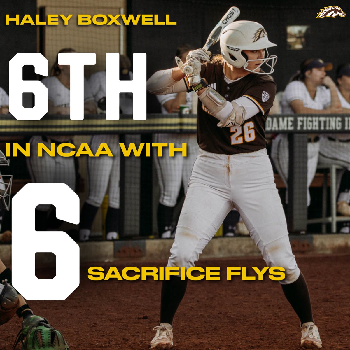.@HaleyBoxwell leads us with 6 Sacrifice flys on the year!