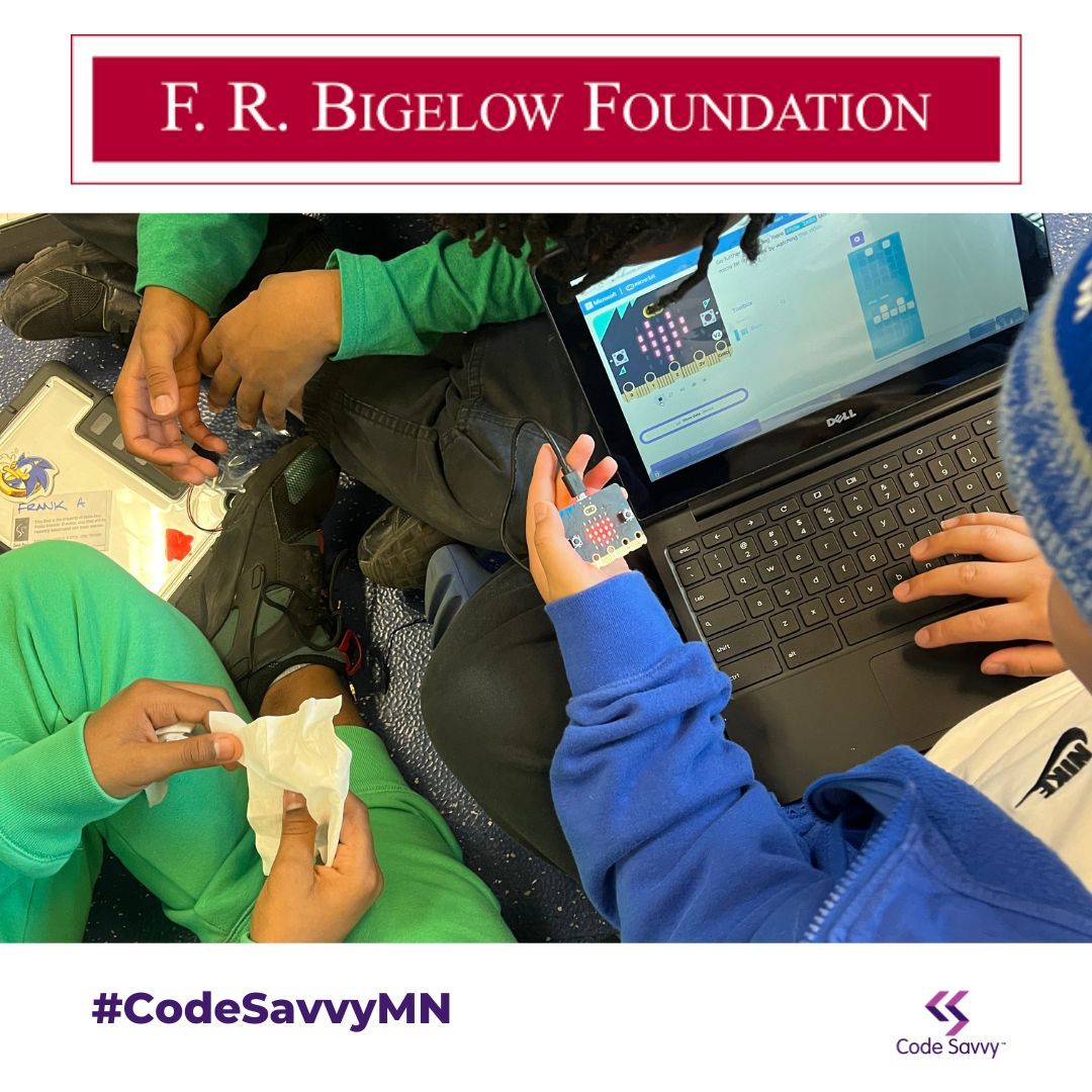 With support from the F.R. Bigelow Foundation, this year we expanded our Byte-Sized Challenge to 14 schools, including a handful of schools across the East Metro! ❤️ Thank you for helping us grow our community of #CodeSavvyMN students and teachers! buff.ly/3vzivnO