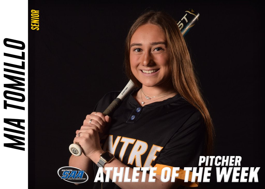 🥎 | <a href="/CentreCSoftball/">Centre Softball</a> has a third SAA Pitcher of the Week honoree in Mia Tomillo! #RollKerns

centrecolonels.com/news/2024/4/22…