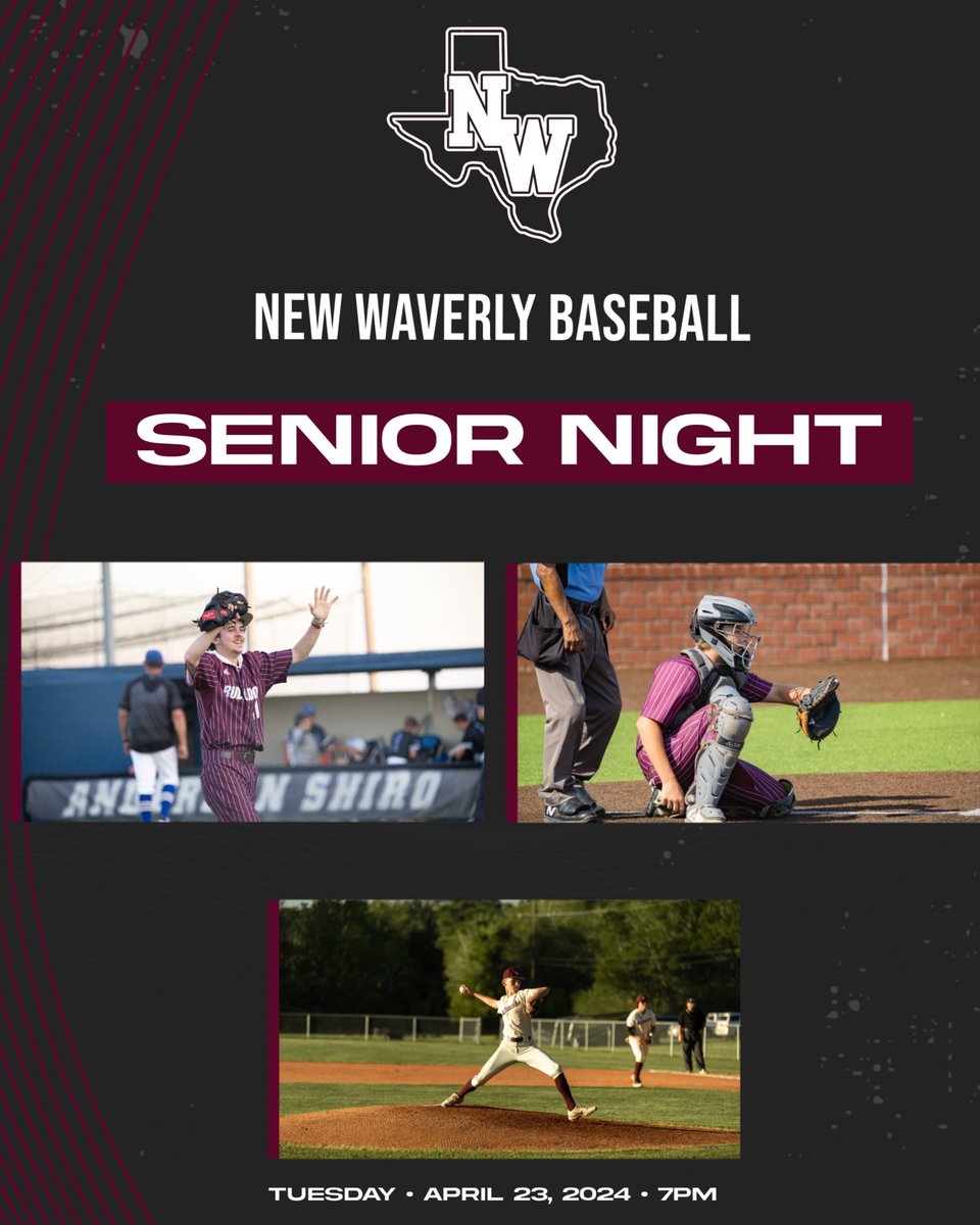 Please join us tomorrow as we celebrate our three seniors, Charlie Drane, Joe Paul Chick, and Korbin Wale.