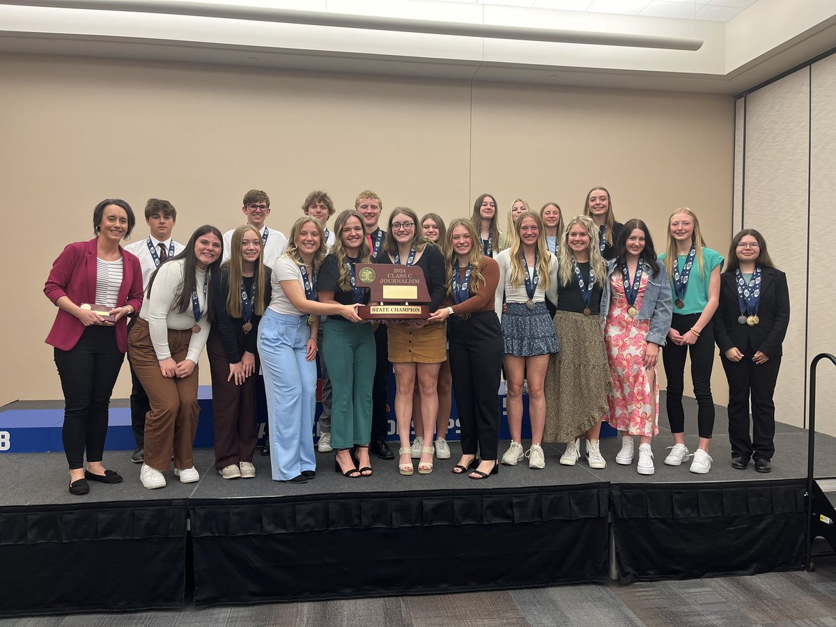 Congratulations, Yutan High School – the 2024 NSAA Class C State Journalism Champions! #nebpreps