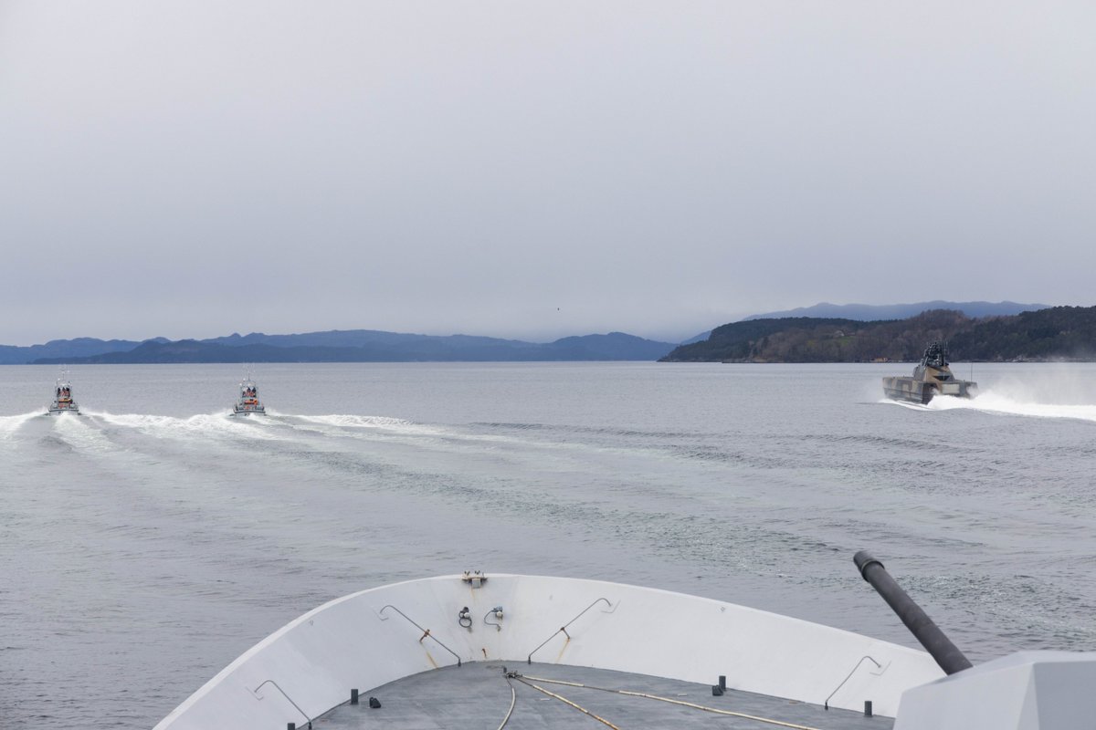 Exercise «Tamber Shield 2024» 😍 🇳🇴🇬🇧 KNM «Roald Amundsen» #F311 «KNM Gnist» #P965 «KNM Storm» #P961 «HMS Blazer» @hms_blazer #P279 «HMS Exploit» @HMSExploit #P167 @HMSTrumpeter «Trumpeter» #P294 @HMS_Biter «Biter» #P270 @RoyalAirForce @RoyalNavy @815NAS #zz534 @JEFnations