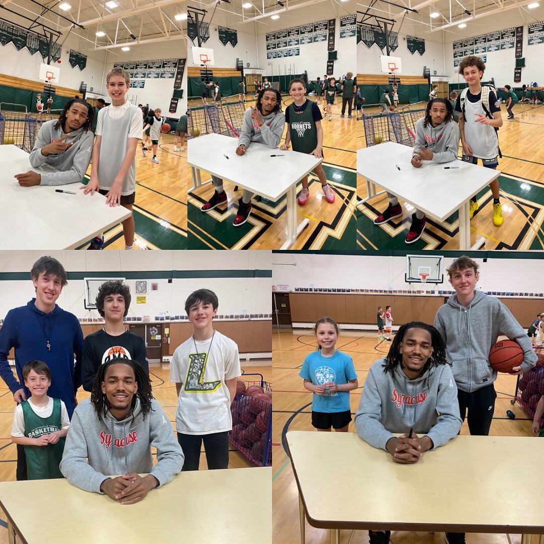 Kicked off Spring Break Camp with our guest speaker Chris Bell!! Chris had a great message for our campers and we wish him luck next year with <a href="/Cuse_MBB/">Syracuse Men’s Basketball</a> 🍊

August Summer Camp registration is below! #GoHornets🏀

manliustown.recdesk.com/Community/Prog…
