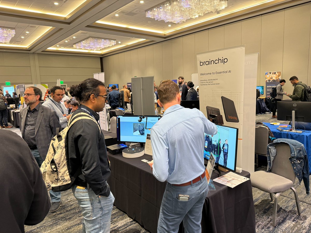 We're live at the #tinyML event today! If you are in attendance, stop by & check out our live BrainChip x NVISO Human Behavior demo + learn more about how Akida is driving AI at the speed of tomorrow.