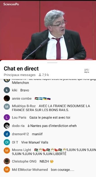 @PhilippeBillois @YouTube Bon j ai regardé, c était plutôt convenu. On voit mal comment élargir le vote LFI au delà des soutiens convaincus alors que @rglucks1 est sur une bonne dynamique. 8000 personnes sur le chat youtube, plein de drapeaux et de trolls, et même un partisan de @manuelvalls !