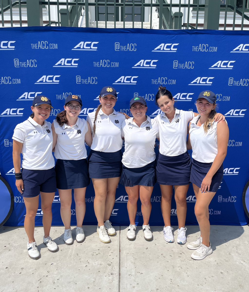 2024 ACC Championship recap.

The Irish were led by Chloe Schiavone (senior) and Lauren Beaudreau (grad). Chloe (71-74-71) Lauren (76-71-70).

fightingirish.com/irish-wrap-up-…

Thank you, Porter’s Neck CC &amp; @accsports for hosting a great experience. 

#GoIrish