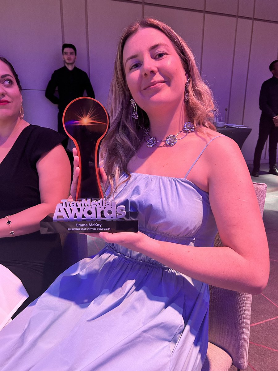 Mikey Sadowski (@mikeysadowski) on Twitter photo Huge congrats to <a href="/Intrepid_Travel/">Intrepid Travel</a>’s very own <a href="/emmemckay/">Emme McKay</a>, named <a href="/TravMedia_UK/">TravMedia UK</a>’s PR Rising Star of the Year.
Such a passionate storyteller who does so much behind the scenes to help bring our stories to life.
Congrats, Emme, and the entire EMEA PR team 🫡👏🏆 Huge congrats to <a href="/Intrepid_Travel/">Intrepid Travel</a>’s very own <a href="/emmemckay/">Emme McKay</a>, named <a href="/TravMedia_UK/">TravMedia UK</a>’s PR Rising Star of the Year.
Such a passionate storyteller who does so much behind the scenes to help bring our stories to life.
Congrats, Emme, and the entire EMEA PR team 🫡👏🏆