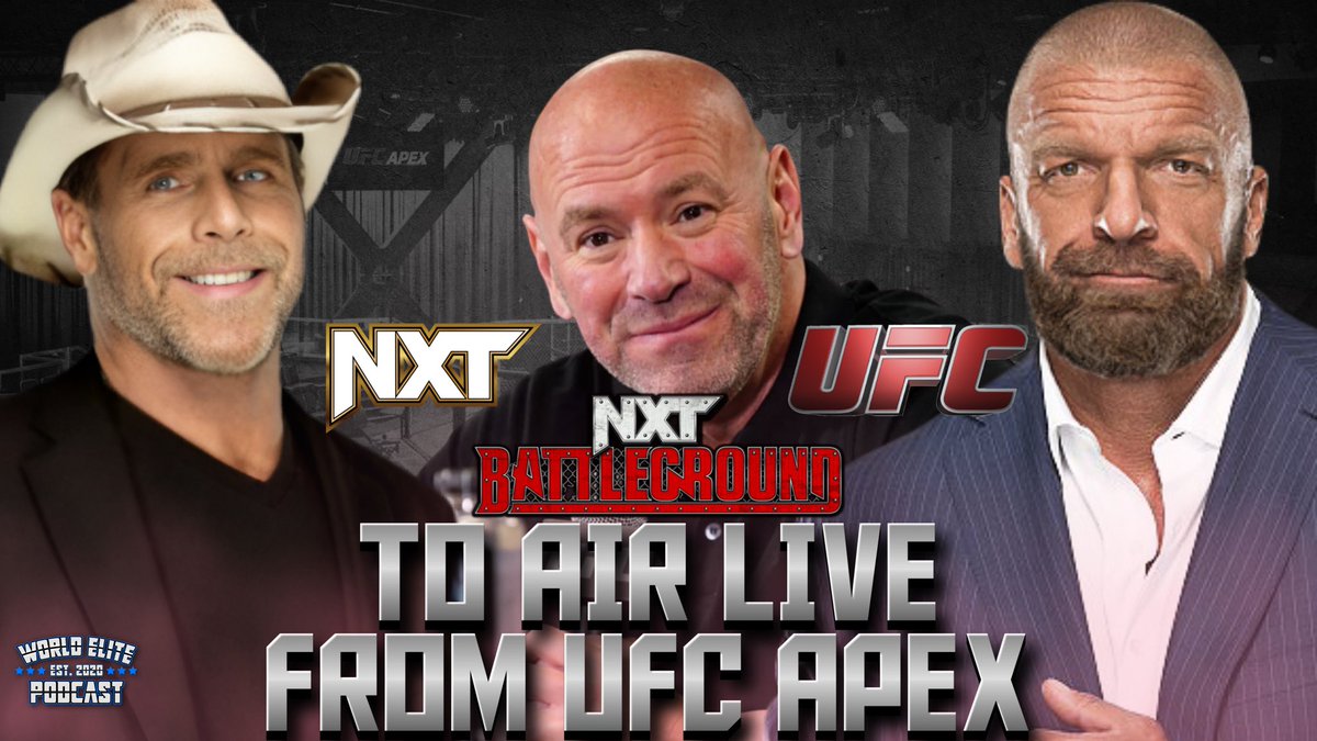In a partnership with UFC, WWE will air #NXTBattleground LIVE from the UFC Apex! Find out our thoughts here: youtu.be/b-jhpSvfv3s?si…