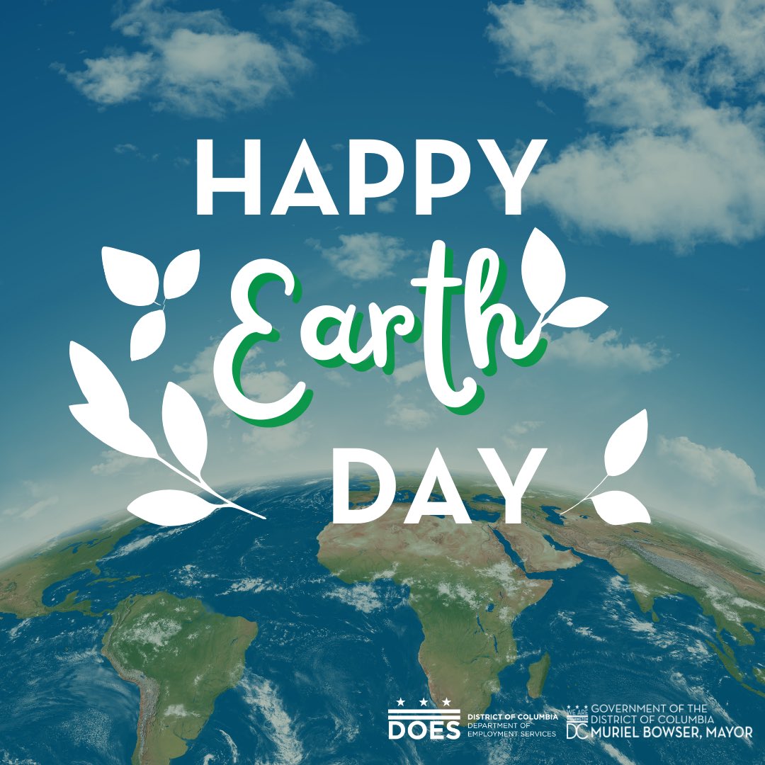 Happy Earth Day! 🌱🌍   DOES celebrates creating a brighter, greener future in the District and across the globe.   #EarthDay2024