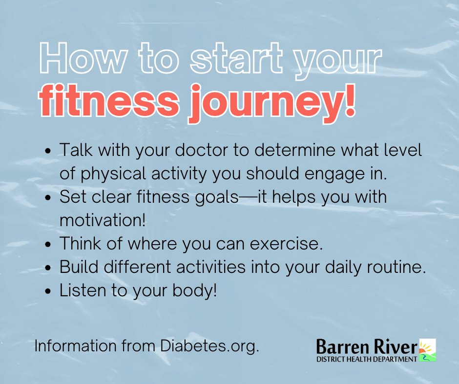 Manage your #diabetes with fitness! Always start by talking to your doctor about the best level of physical activity you should engage in.✅ Learn more about managing your diabetes — diabetes.org/living-with-di…