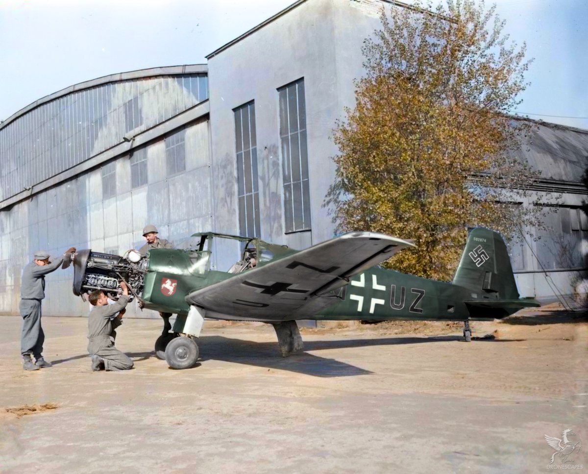 U.S. Army Checking A German Bücker Bü 181 Bestmann Scout Plane Near Salzwedel, Germany. 20 April, 1945. ➤➤ GERMAN AIRCRAFT PLAYLIST: dronescapes.video/WWIIGermany #aviation #aviationlovers #aviationdaily #German #germany #WW2 #WWII #history