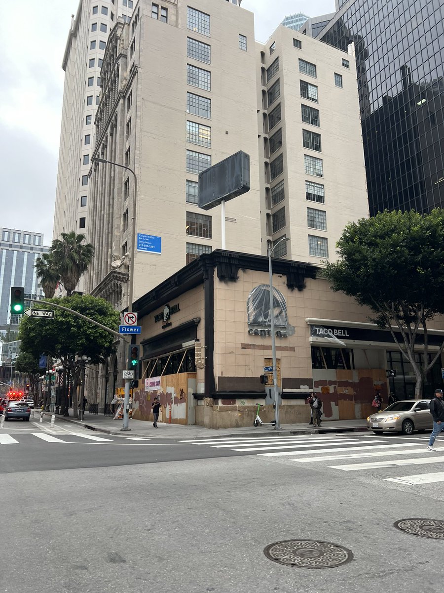DTLA may have record vacancies, soaring crime and empty office tower… but we are getting what the people really want… TACO BELL CANTINA
