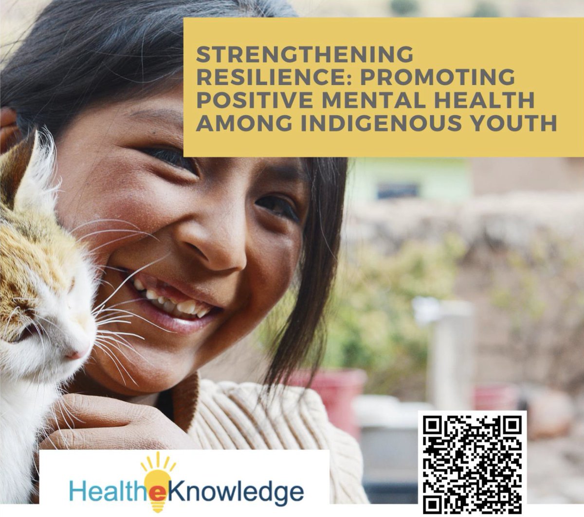 It's #MinorityHealthMonth and #WorkforceWednesday! Check out our free online course, Strengthening Resilience: Promoting Positive Mental Health Among Indigenous Youth. Learn strategies and develop skills to support a positive identity in #Indigenous youth! healtheknowledge.org/course/index.p…