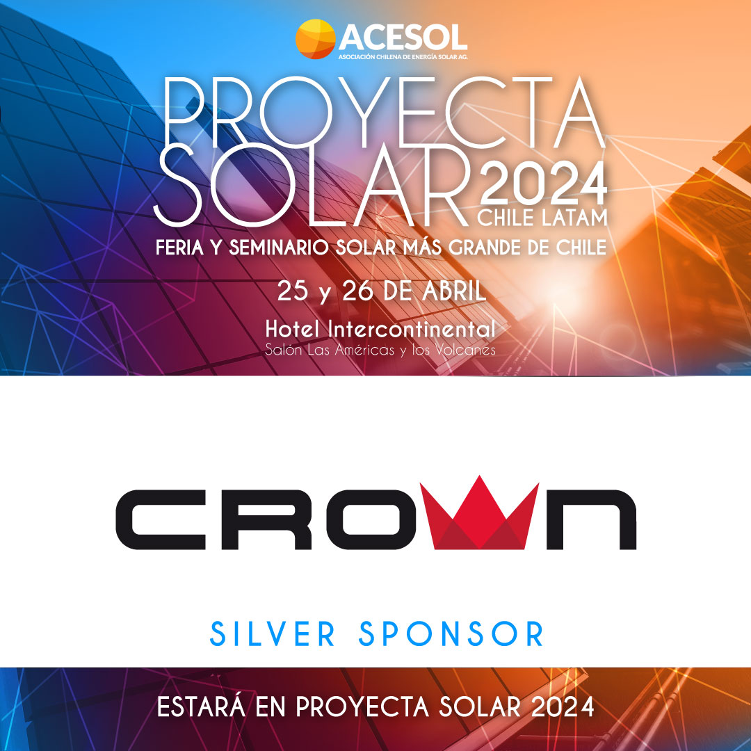 acesol's tweet photo. ¡Seguimos anunciando a nuestros increíbles sponsors de Proyecta Solar Chile Latam 2024!
Agradecemos la confianza y el respaldo de Crown Micro👏👏👏

#ProyectaSolar2024
https://t.co/eztMmCgiic 

@SaditaHolding https://t.co/UHPvVAyBXu