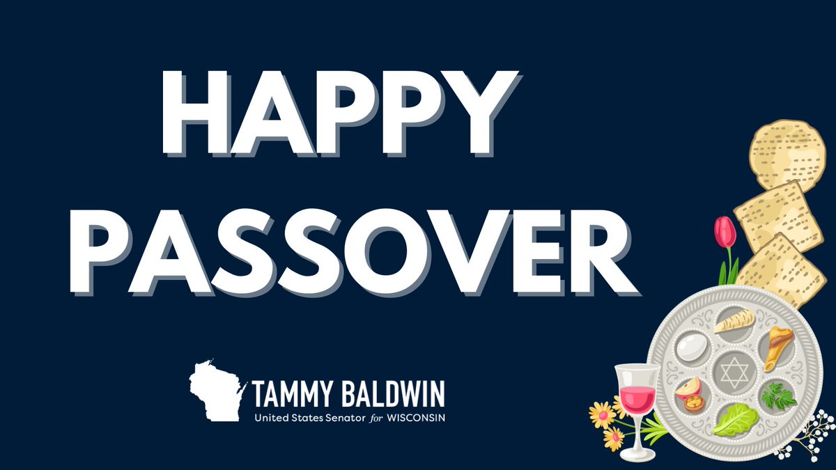 To all of those gathering around the Seder table to celebrate the Festival of Freedom, I am wishing you a happy and healthy Passover!