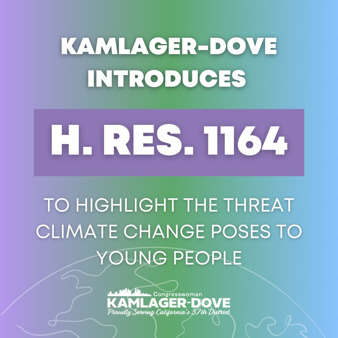 🌎 Happy Earth Day! Today, I was proud to introduce a resolution alongside @repdinatitus highlighting the need to take immediate #ClimateAction for our children and young people. We must secure a healthy planet and a sustainable future for all children.