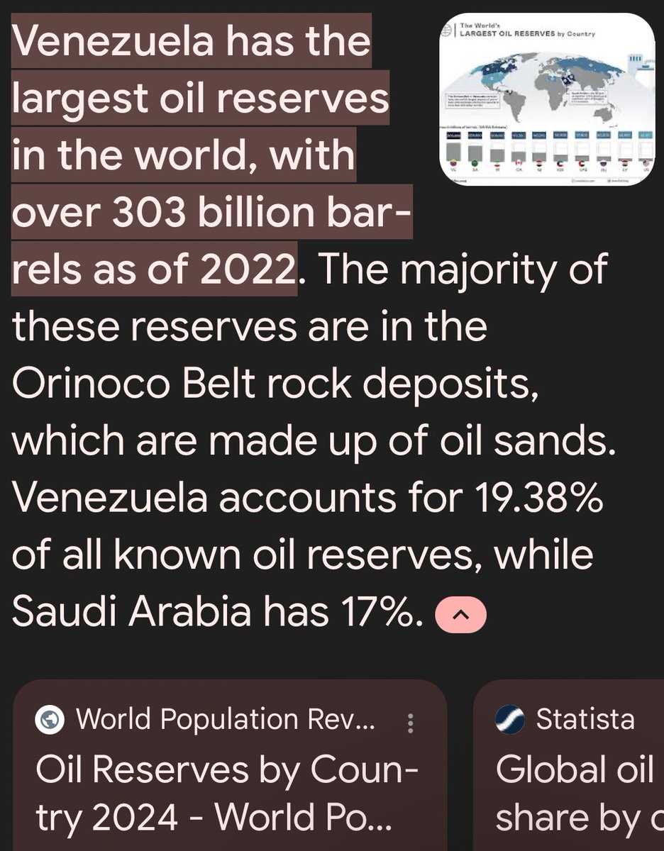 Scavacini777's tweet photo. Understand this, Saudi Arabia has the the 2nd largest oil deposits of earth

VENEZUELA HAS THE 1st,

And Venezuela just reinstituted #Bitcoin as a means of payment for their oil due to sanctions, think about this

Also, they run #BTC miners,

Grasp this, think about 
This fact, think of what it means for #Bitcoin 

The writting is on the wall for tyrannical fiat gov tokens.