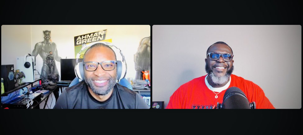 Big shoutout to Ahman Green for interviewing on The Success Chronicles! All American running back at Nebraska, 12 yrs in the NFL, pro bowl 4 times, has the Gamers Lounge Podcast and is heavily involved in esports. We had a great convo! @ahmangreen30 #ahmangreen #tsc #gogetit