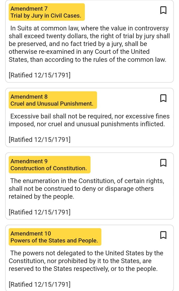 #BillOfRights #Amendment #SeventhAmendment #EighthAmendment #NinethAmendment #TenthAmendment