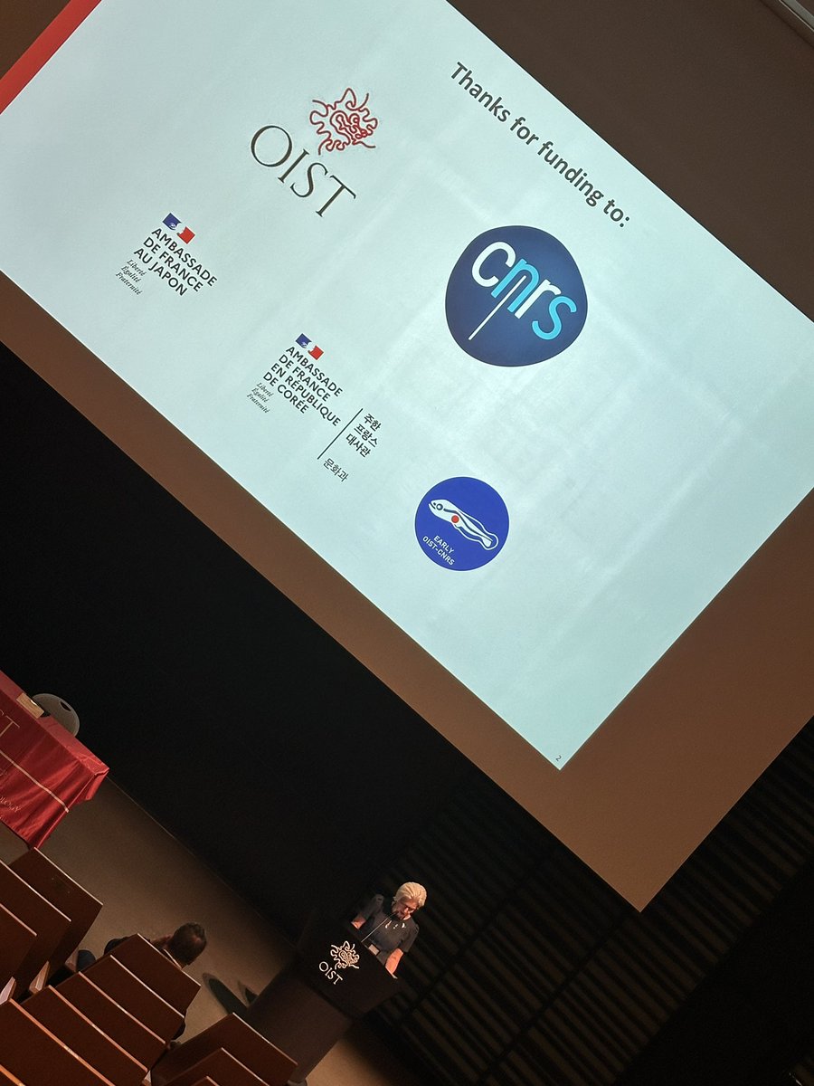 physiologyfish's tweet photo. Introducing the symposium &amp; opening of the International Research Lab (IRL) @oist President &amp; @CNRS signing the agreement. 

https://t.co/3BrtQQgGok https://t.co/pjHSmyaS5e