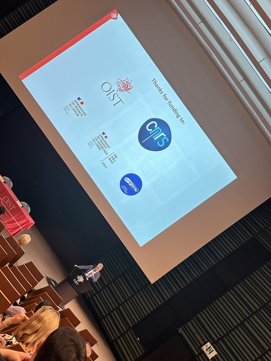 physiologyfish's tweet photo. Introducing the symposium &amp; opening of the International Research Lab (IRL) @oist President &amp; @CNRS signing the agreement. 

https://t.co/3BrtQQgGok https://t.co/pjHSmyaS5e