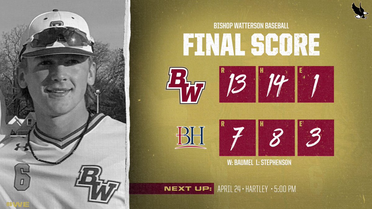 WattersonBB's tweet photo. @BWHS_Athletics @OHCDBCA https://t.co/cfQM6HmjcG