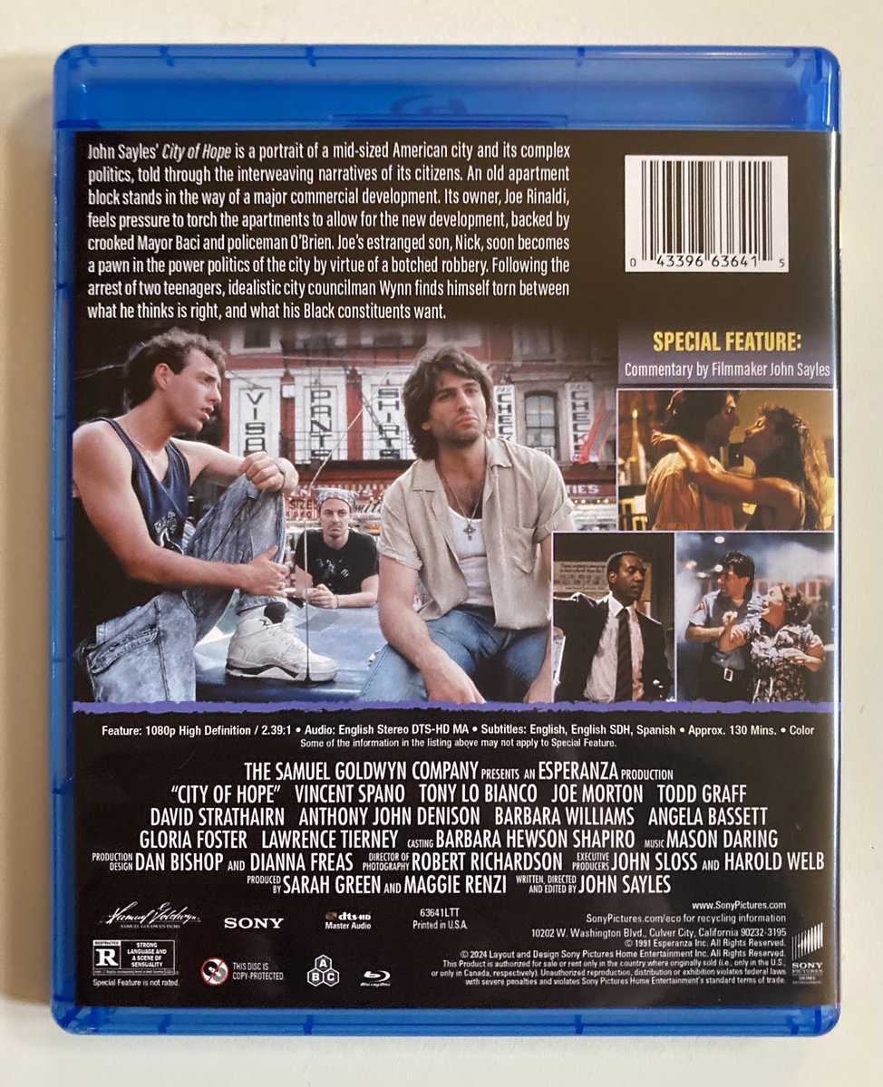 Very very excited to have this on Blu-ray finally. It is among John Sayles best films and hasn’t has a physical release since VHS/Laserdisc decades ago. Also - I initially thought it was bare bones but actually has a commentary from Sayles which is great!
