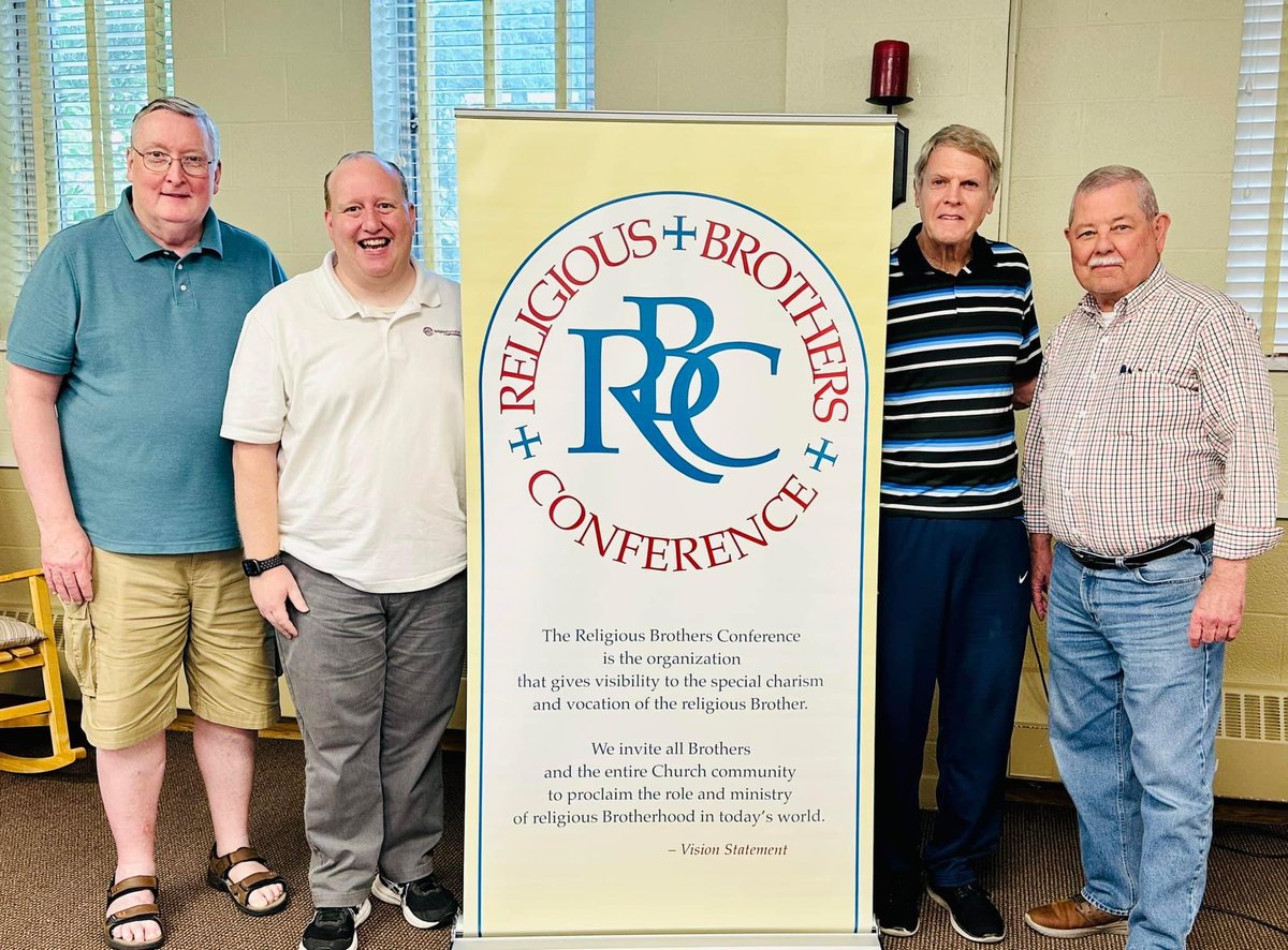 Bro. Wayne Fitzpatrick, MM, Executive Director Ryan Hoffmann, Bro. Jack Henn, GHM, & Bro. Tim Smyth, CFC are EXCITED about this year’s Religious Brothers Day celebrations! More: relforcon.org/Brothers