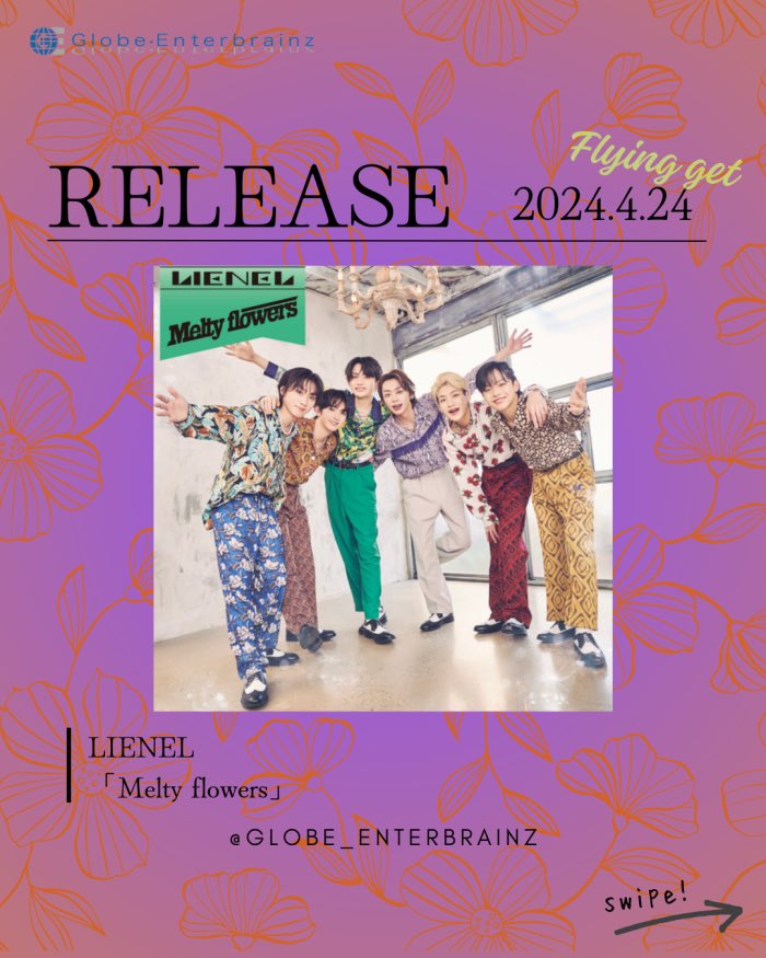 tw_globe's tweet photo. 本日第二弾のインフォは、最近人気急上昇のLienelの3rdシングルもフラゲの日！

＃グローブ
＃音楽
＃作曲
＃作曲家
＃作詞
＃作詞家
＃作家事務所
＃インスト作家
＃インスツルメント制作
＃BGM制作
＃アイドル
＃アニメ
#Lienel #Meltyflowers #DreamingDays #安岡洋一郎 #音楽制作 #編曲 https://t.co/FvsnEzlo5r