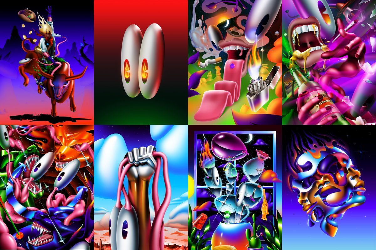 I joined this space 3.5 yrs ago. 

My Art has only been displayed at #NFTLiverpool thanks to <a href="/KeithGrossman/">Keith A. Grossman</a> , <a href="/_r0yart/">r0yart</a> &amp; <a href="/mondoir/">Mondoir</a> but never at any other artbasels, or events like NFT NYC.

But I am building. And working hard to create a consistent, recognizable body of work🔥🙌👀