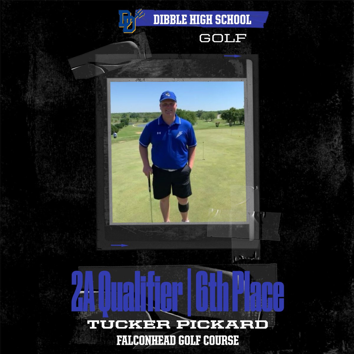 In addition to leading his team to a qualifying spot at Regionals, Tucker finished 6th individually, shooting an 85. Great work Tucker!!!!
