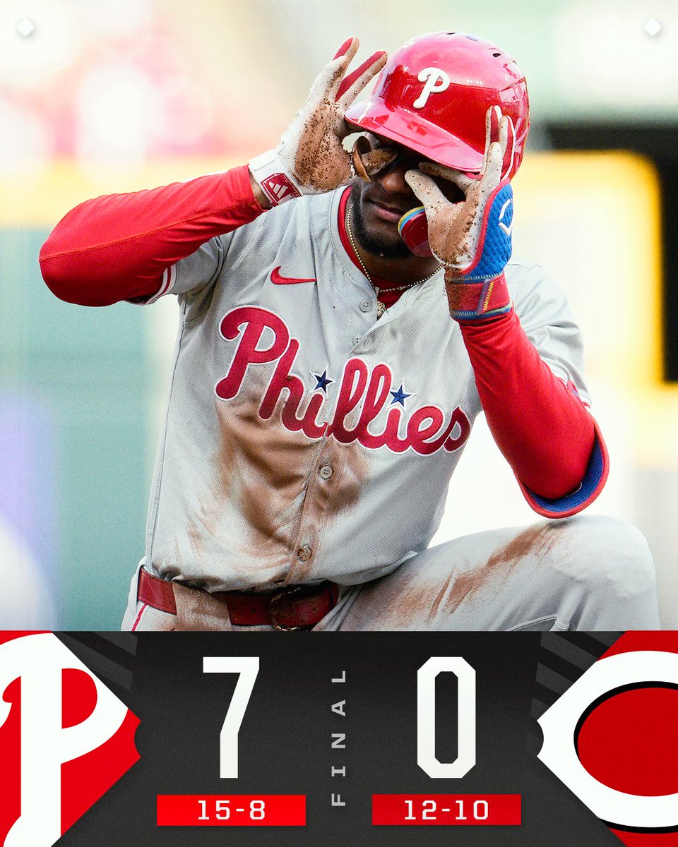 MLB's tweet photo. The @Phillies win their 7th straight game! https://t.co/ALBw7PqYCn