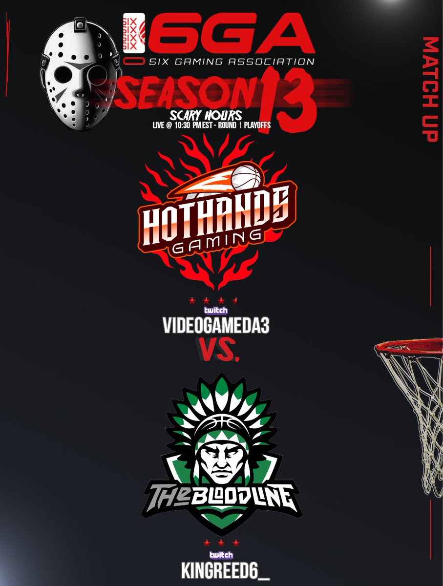 🔴PLAYOFFS ARE HERE🔴 @HotHands2k Vs @TheBloodline_2k Streams - LIVE @ 10: 30P EST 🎮 Twitch.tv/VideoGameDa3 🎮 Twitch.tv/kingreed6_ @iNetworkSports @yeynotgaming