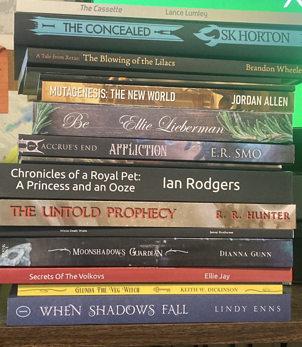I should not have spent this money. But I promised and wanted to support other authors so I did. Y’all were just too good. This was my #IndieApril and I got 6 free ebooks. Will read and review when possible. (One isn’t indie, but I’m counting it.) #TBR