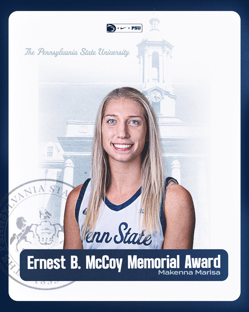 Our 2024 McCoy Award Recipient - Makenna Marisa! 💙🤍 “The Ernest B. McCoy Memorial Award annually recognizes a senior man and woman who have successful athletic participation with academic excellence.” Congratulations, Kenna! #LionMentality #WeAre