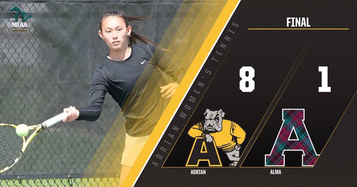 The @AC_WomensTennis team set the program's single season wins record with 13th win of the season after an 8-1 victory over Alma to end the year

RECAP--tinyurl.com/3wr4ced6

#d3tennis #GDTBAB