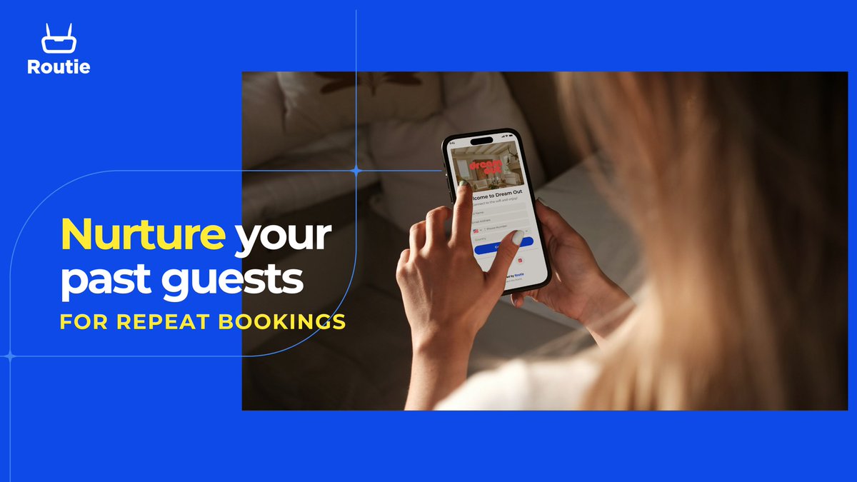 Is nurturing past guests for repeat bookings part of your marketing strategy? You should nurture repeat guests, turning one-time stays into loyal customers. Let's boost your occupancy rates with Routie. #airbnbhost #vrbohost #vacationrental