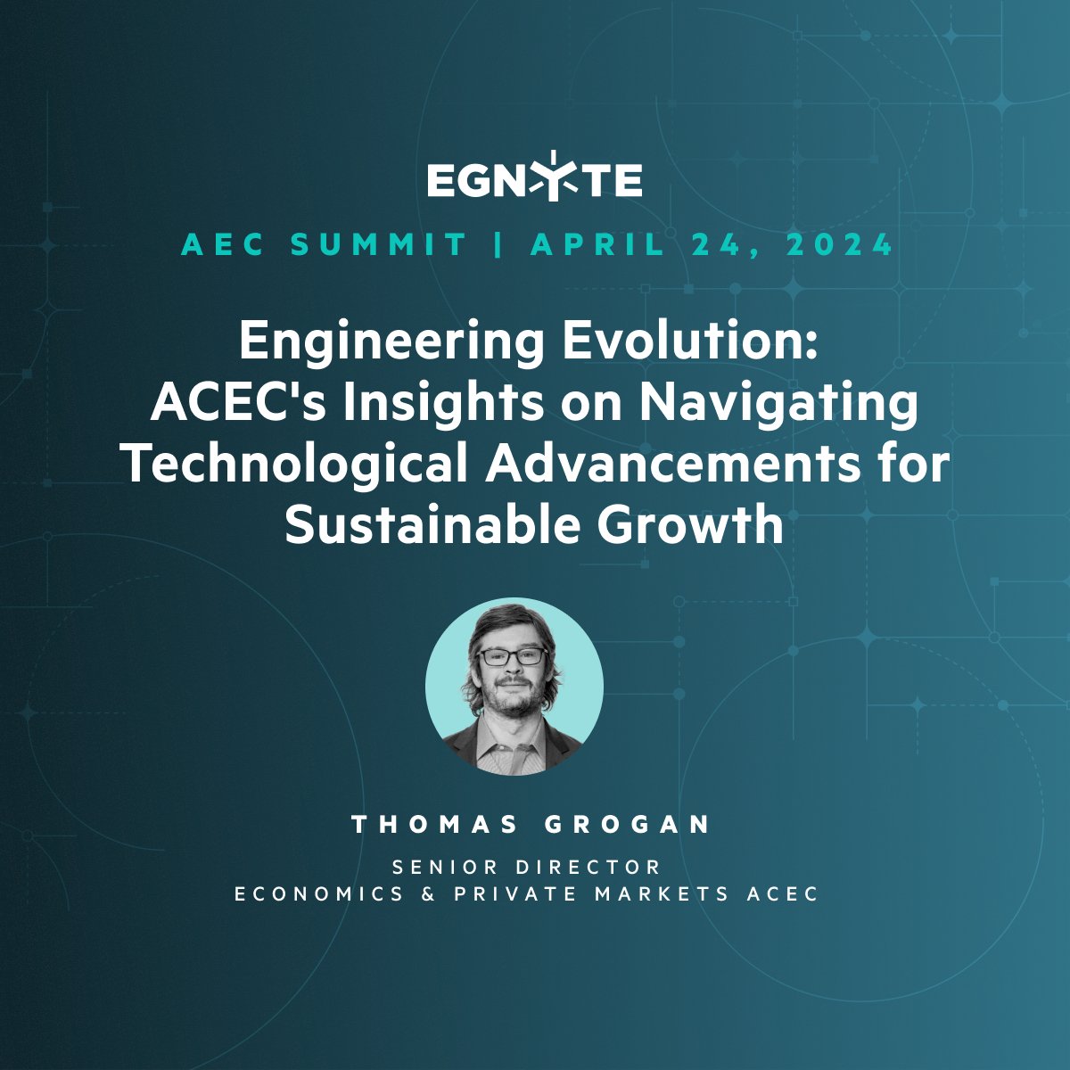 Get your hard hats ready for an exciting session at the Egnyte AEC Summit. Thomas Grogan from @ACEC_National will be sharing insider tips on how to surf the tech tsunami for maximum profitability. Dive in with us! bit.ly/49NJdXU