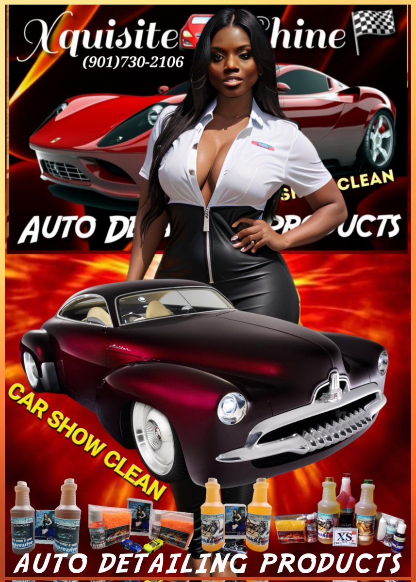#Ad ~ ATTENTION ALL #CarLovers!
Order Your Xquisite🚘Shine🏁
'CAR SHOW CLEAN' Auto Detailing Products & Chemicals RIGHT NOW!
facebook.com/story.php?id=1… ⬅️(Click Link)
We' Open 24hrs. / 7 Days A Week! #ShopNow

#Automotive #Detailing #CarCare #EarthDay