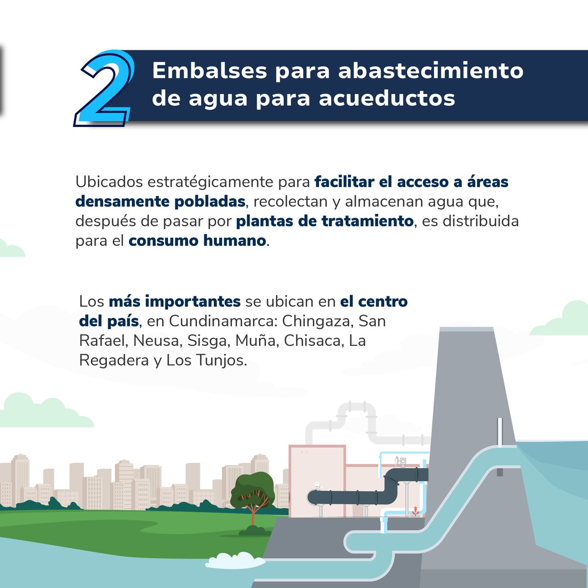 UPMEOficial's tweet photo. En esta contingencia, es crucial entender los distintos tipos de embalses, ya sean unipropósito y multipropósito, para distinguir entre el racionamiento de agua potable y el de energía💧⚡. Esta comprensión resalta la importancia de ahorrar ambos recursos.

#CierraLaLlaveYApagaLaLuz
#CuidaLaVida ⚡ #CuidaTuEnergía
