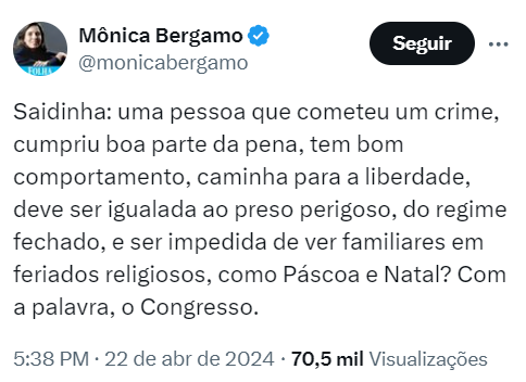 Como eu disse outro dia, não desejo a ninguém ter a residência invadida por anjinhos curtindo a saidinha e passar momentos de terror como EU passei, mas se alguém tiver mesmo que passar por isso, que sejam os pais, filhos, cônjuges ou os próprios canalhas que defendem bandidos.