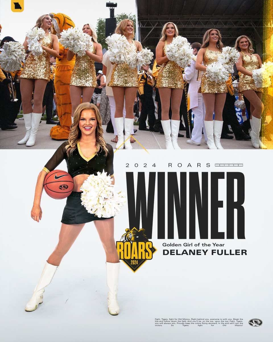 Delaney Fuller is Mizzou's Golden Girl of the Year! #MIZ🐯 #ROARS24