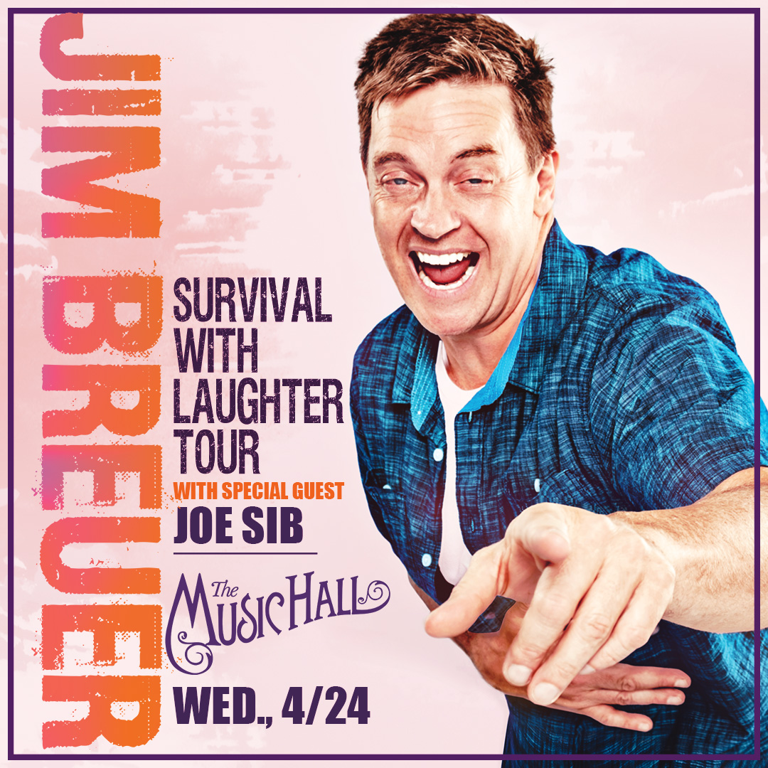 Break up your week with a #comedy show from @JimBreuer this #Wednesday! You'll recognize Jim from his days on SNL, his lead role alongside Dave Chapelle in 'Half Baked,' and his hit weekly podcast 'The Breuniverse.' #JoeSib will open the show! bit.ly/3vjE7E7