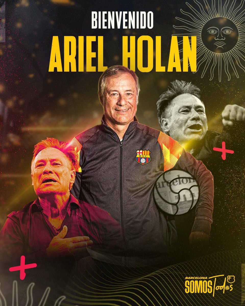 🚨[OFICIAL] Barcelona oficializó la llegada de Ariel Holan. *️⃣ El argentino verá el partido frente a Emelec en cancha y asumirá el lunes de cara al partido frente a la Católica.