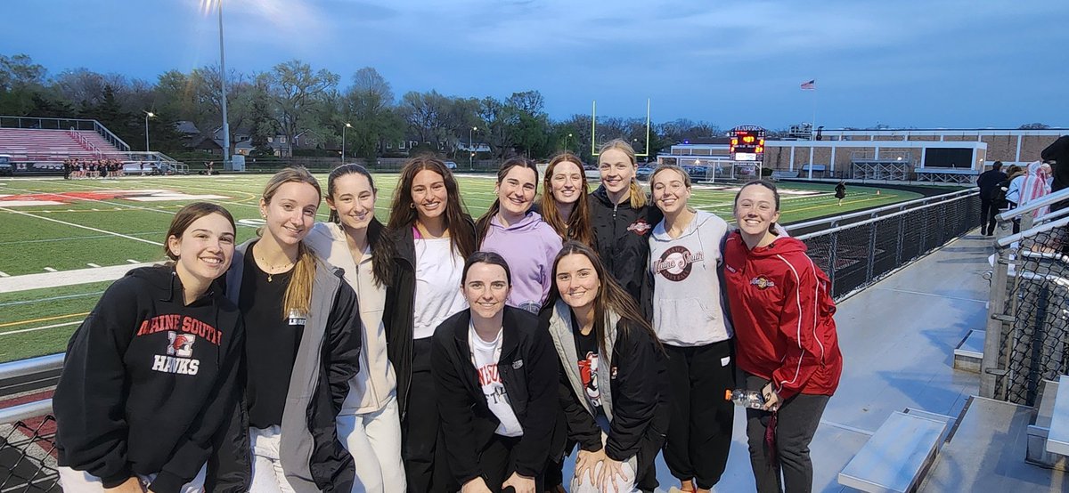 MSSBHawks's tweet photo. Supporting @MSGirlsLacrosse on Senior Night! Congratulations #22 Sophia Gianaris on setting a New School Record of Goals scored! KEEP ROLLING LADIES! https://t.co/hxfTHbWdG4